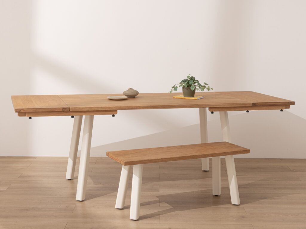 Grain and Frame Natural Solid Oak Modern Farmhouse Dining Table 5