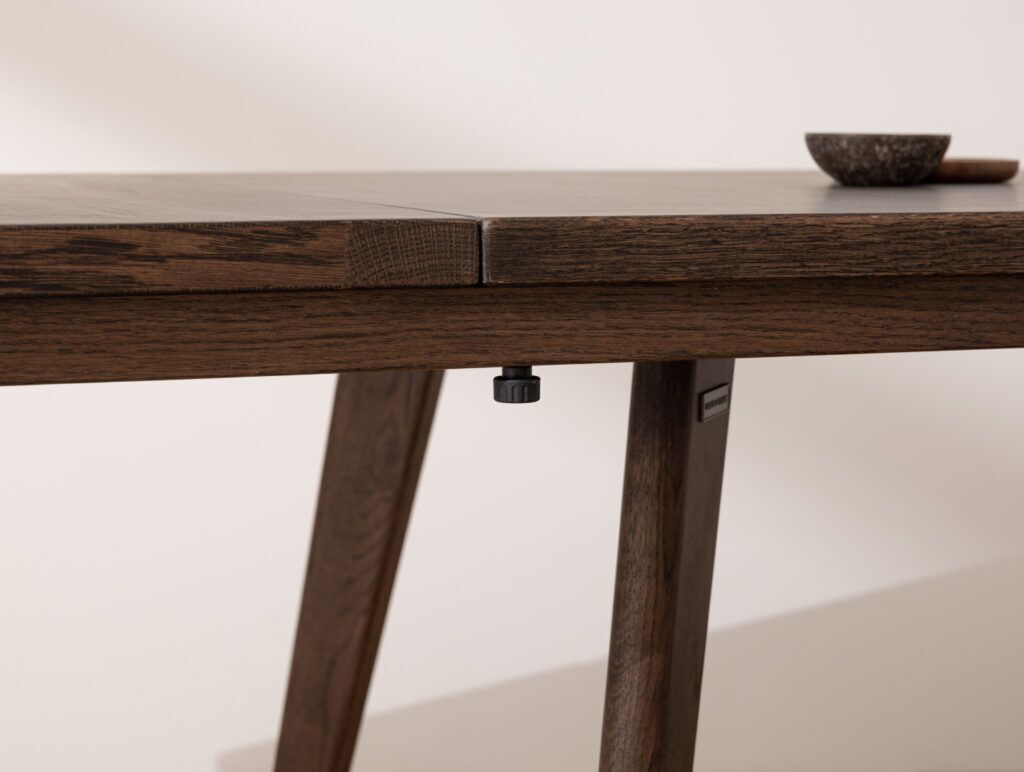 Grain and Frame Dark Solid Oak Scandinavian Dining Table 5