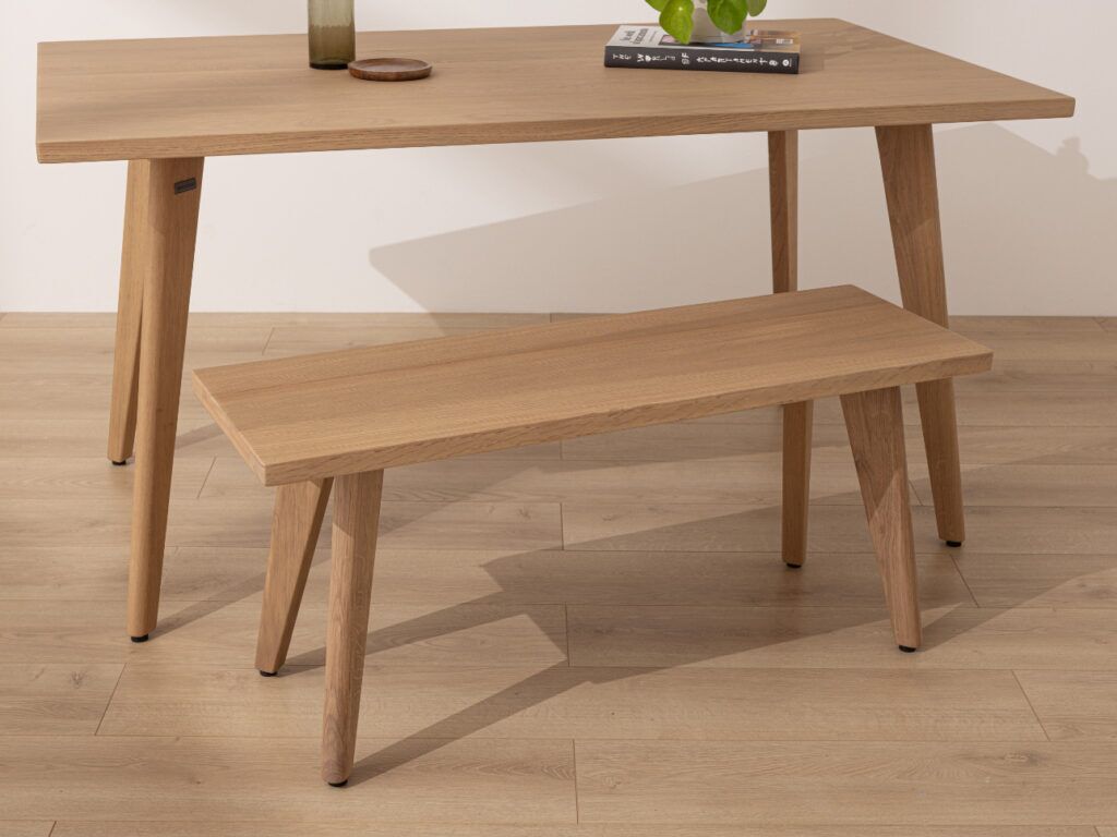 Grain and Frame Light Solid Oak Scandinavian Dining Table 3