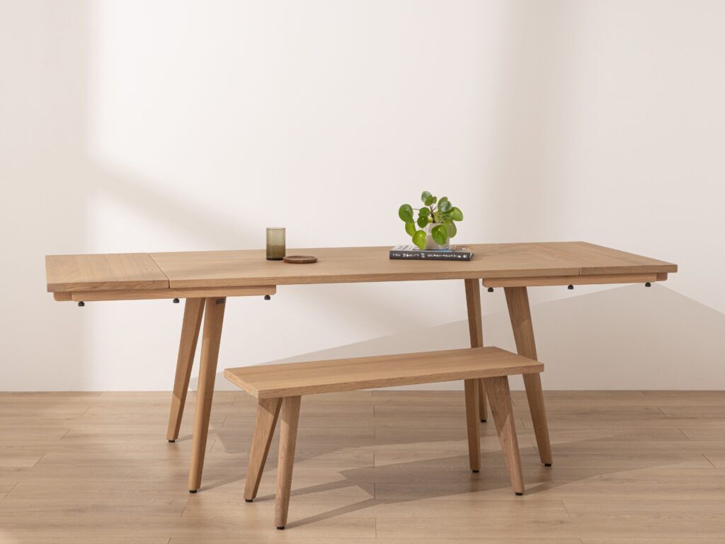 Grain and Frame Light Solid Oak Scandinavian Dining Table 6