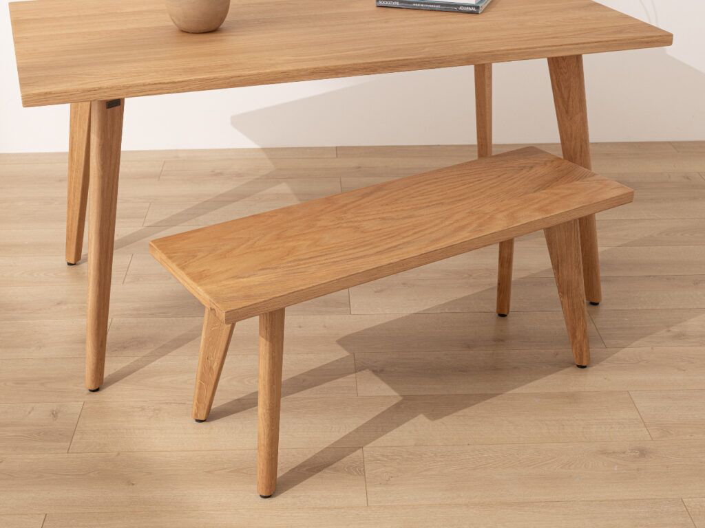 Grain and Frame Natural Solid Oak Scandinavian Dining Table 0
