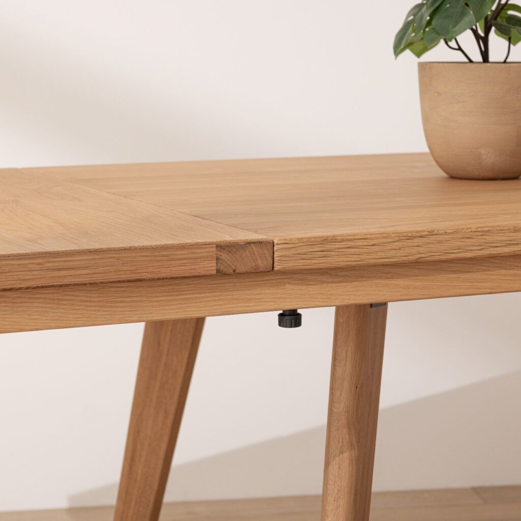 Grain and Frame Natural Solid Oak Scandinavian Dining Table 4