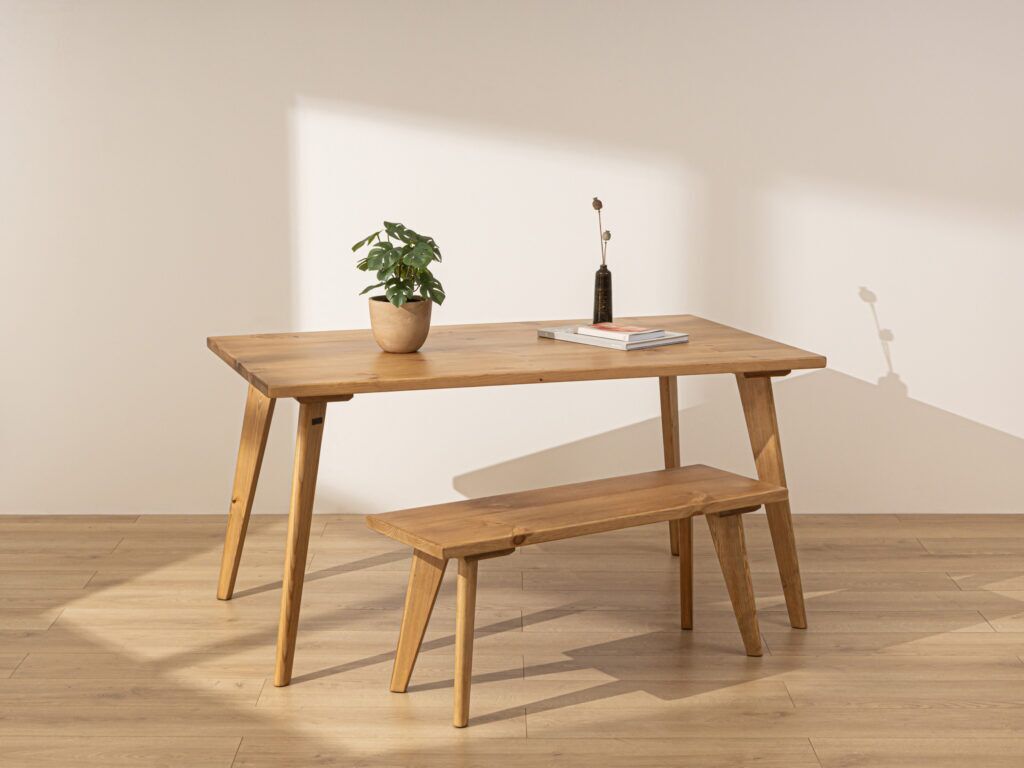 Grain and Frame Natural Scandinavian Dining Table 1