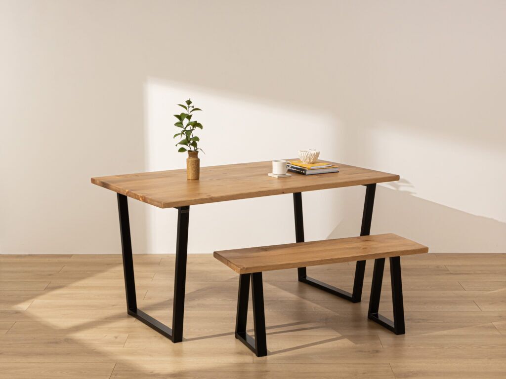 Grain and Frame Natural Industrial Dining Table 0 Grain and Frame Natural Industrial Dining Table 0