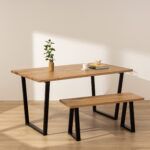 Grain and Frame Natural Industrial Dining Table 0 Grain and Frame Natural Industrial Dining Table 0