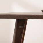 Grain and Frame Dark Solid Oak Scandinavian Dining Table 4 Grain and Frame Dark Solid Oak Scandinavian Dining Table 4