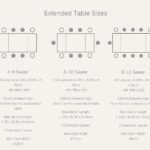 Grain and Frame Extendable Table Sizes Large Grain and Frame Extendable Table Sizes Large