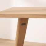 Grain and Frame Light Solid Oak Scandinavian Dining Table 2 Grain and Frame Light Solid Oak Scandinavian Dining Table 2