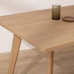 Grain and Frame Light Solid Oak Scandinavian Dining Table 4 Grain and Frame Light Solid Oak Scandinavian Dining Table 4