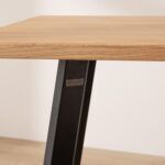 Grain and Frame Natural Solid Oak Industrial Dining Table 4 Grain and Frame Natural Solid Oak Industrial Dining Table 4