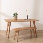 Grain and Frame Natural Solid Oak Scandinavian Dining Table 1 Grain and Frame Natural Solid Oak Scandinavian Dining Table 1