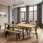 Grain and Frame Natural Oak Extendable Industrial 6 8 Seater with Chairs 4x3 2k Grain and Frame Natural Oak Extendable Industrial 6 8 Seater with Chairs 4x3 2k