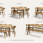 Grain and Frame Dining Table Size Illustrations Grain and Frame Dining Table Size Illustrations
