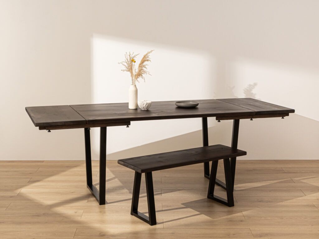 Grain and Frame Dark Industrial Dining Table 5