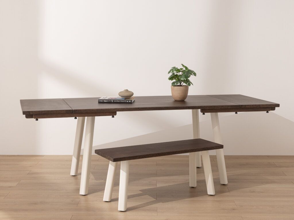 Grain and Frame Dark Solid Oak Modern Farmhouse Dining Table 6